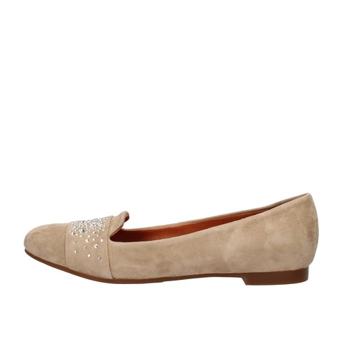 scarpe donna CARMENS mocassini argento pelle lucida BM50 - ZOOODE.COM