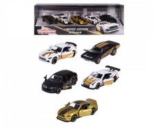 Majorette � Black White & Gold � 5-Vehicle Giftpack � Brand New � Free UK P&P