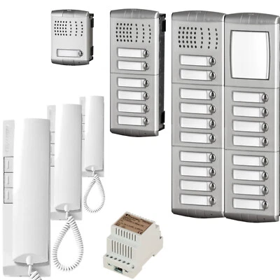 ACI FARFISA PROFILO Türsprechanlage 1,2,3,4,5,6,7,8,9,10,12,14,16,18... Familienhaus 2DRAHT