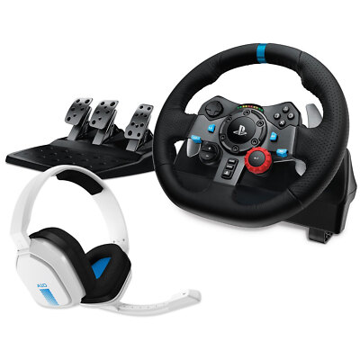 Logitech Bundle G29 Driving Force Racing Wheel + Logitech Astro A10 Headset