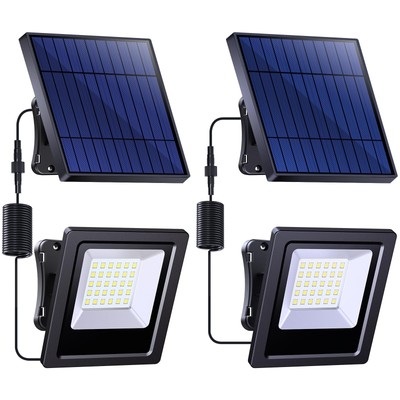 Solar Lights Outdoor, high Lumen Solar Powered Flood Lights, Dusk to Dawn Led...