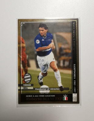 Panini WCCF 0203 ATLE EXTRA Version Roberto Mancini Sampdoria RARE!!!