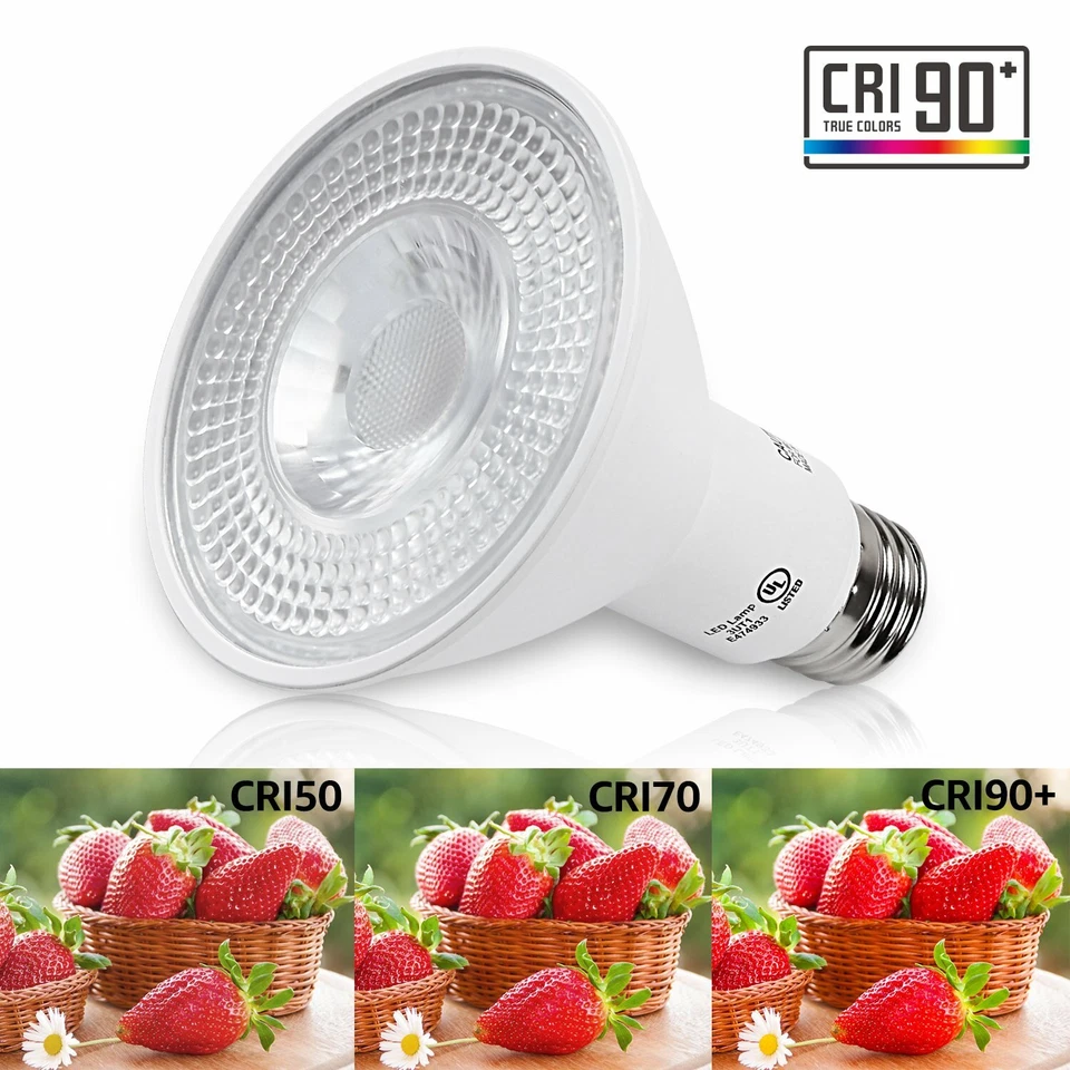 Dimmable LED PAR30 Light Bulb, Spotlight Bulbs, 3000K/5000K - Image 3 of 4
