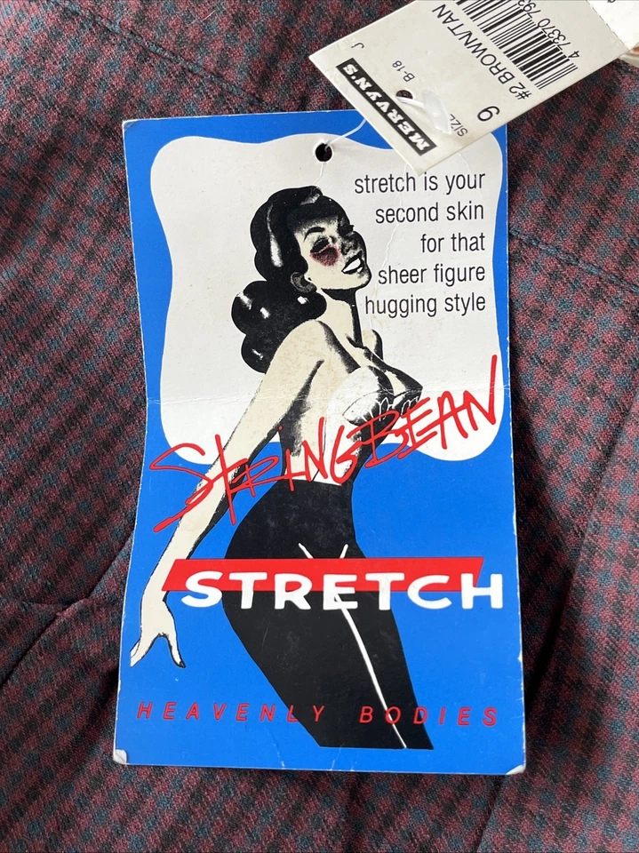 Pantalón elástico a cuadros capri cigarrillo vintage NOS STRINGBEAN 9/10 ROCKABILLY pin up Foto 3 de 4