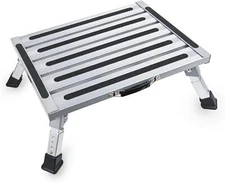 Nilight RV Step Stool Aluminum Folding Platform Steps 19x14.5 RV Steps