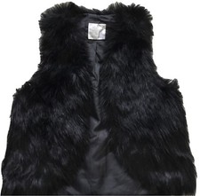 JUSTICE Girs size 16/18 FAX FUR VEST EUC