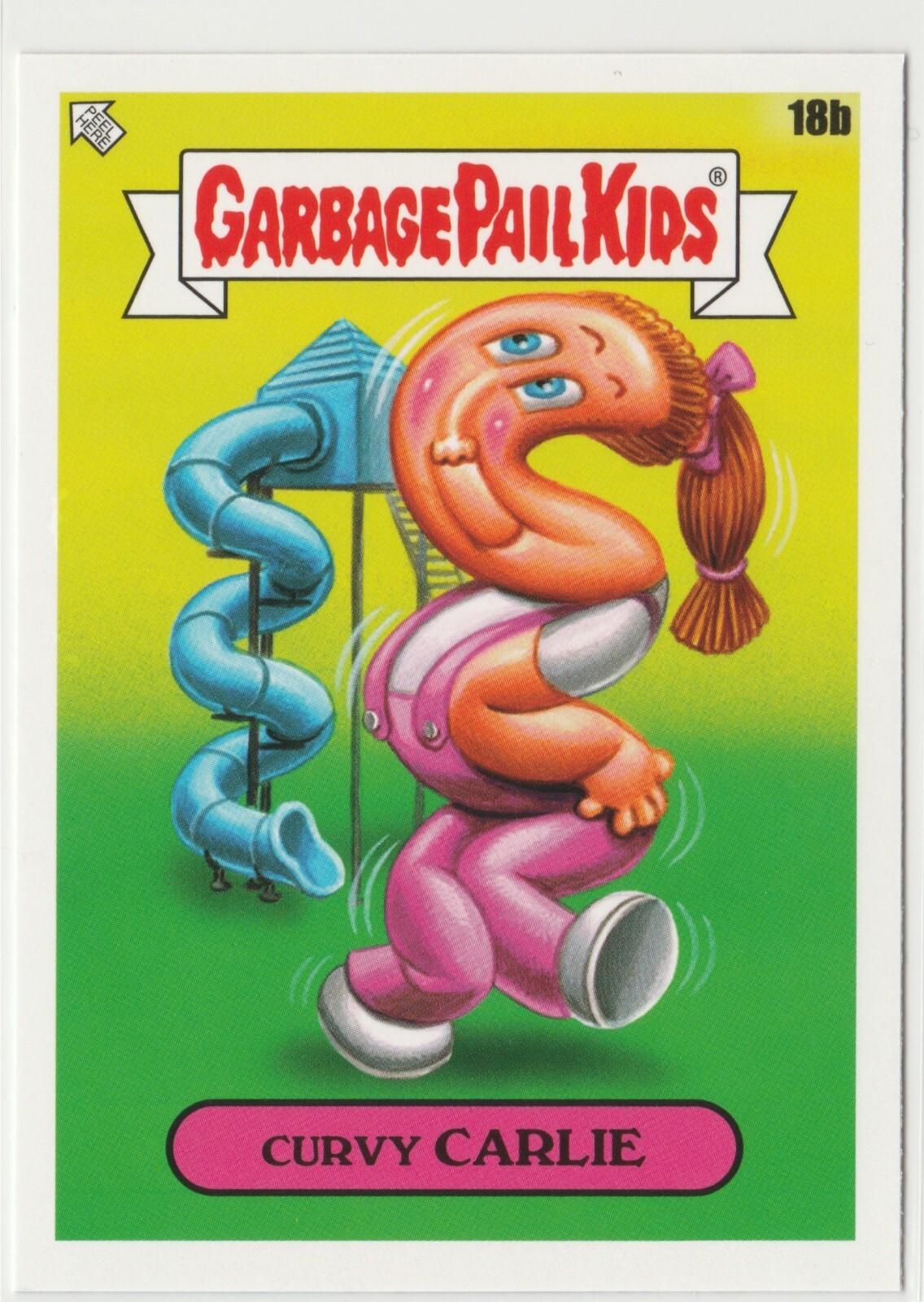 Curvy Carlie GPK 2024 Kids At Play KAP Series 18b Garbage Pail Kids
