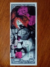 Dollar Art, Street Art Graffiti Pop Art by Death Nyc Signed and Dated. No Banksy