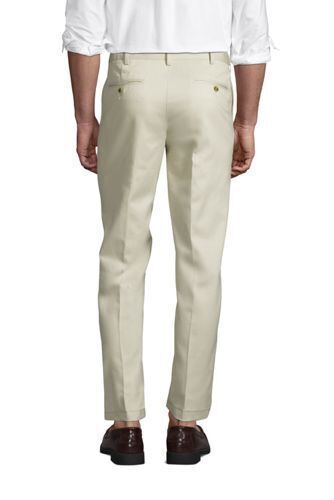 Lands' End Men's No Iron Twill Traditional Fit Flat Front Pants 426845 (AI) - Picture 8 of 10
