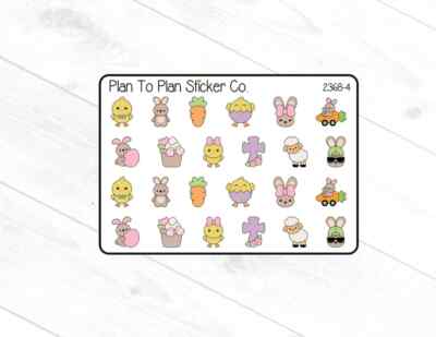 2368-4~~Easter Deco Planner Stickers.
