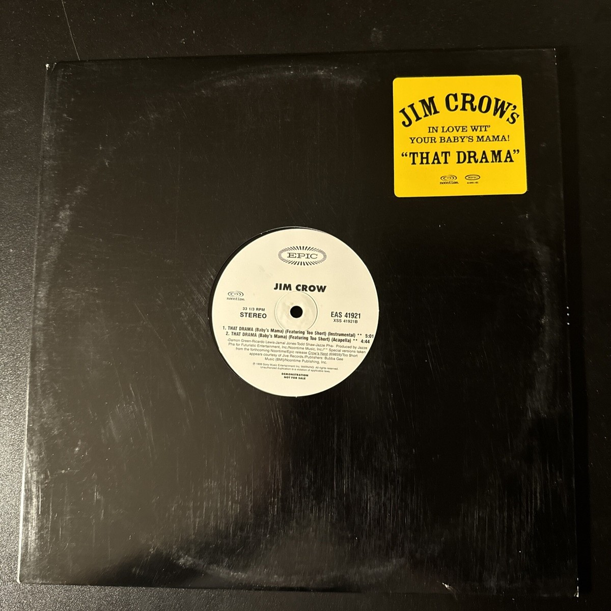 Jim Crow featuring Too $hort that drama 12” Vinyl | eBay