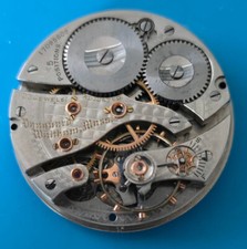 VINTAGE 16 SIZE 23 JEWEL WALTHAM VANGUARD MODEL 1908 POCKET WATCH PARTS