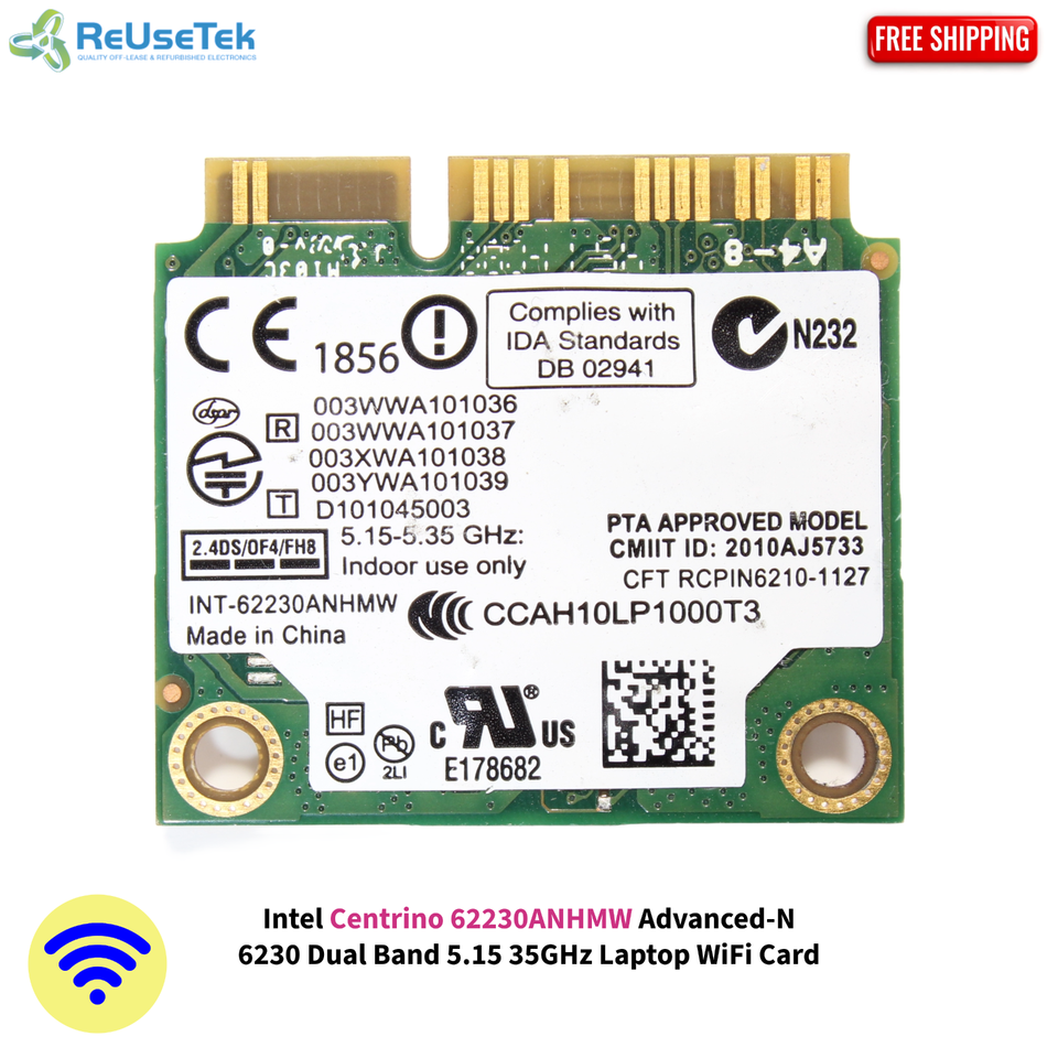 INTEL CENTRINO ADVANCED-N 6205 WLAN WIFI Mini PCIe