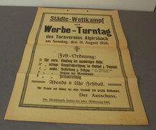 Plakat reklamowy 1924, TV Alpirsbach, konkursy miejskie i reklamowe - gimnazja