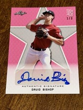 DAVID BISHOP 2020 LEAF PERFECT GAME PINK AUTOGRAPH #1/3 TCU KANSAS STATE