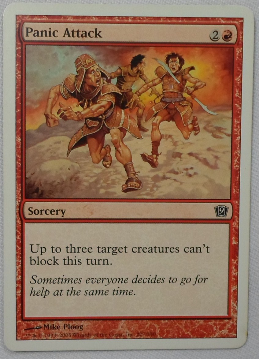 MAGIC THE GATHERING MTG 2005 9th EDITION RED PANIC ATTACK SORCERY ENGLISH CARD