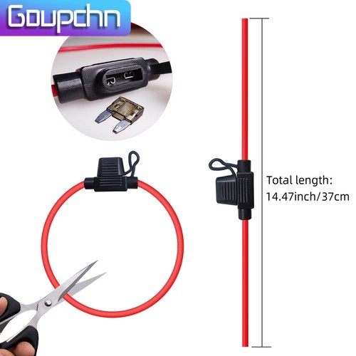 5Pack 13AWG Inline Fuse Holder Five Colors Waterproof Pigtail Blade Fuse Relay - Picture 7 of 9