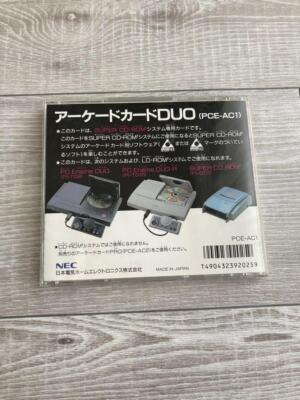PC Engine Arcade Card Duo Super CD ROM PCE-AC1 HE System Hu Card
