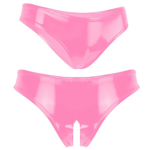Mujeres Sexy Metálico Travieso Botín Pantalones Cortos Ropa Interior Brillante Rave Baile Pantalones Cortos Club - Imagen 26 de 66