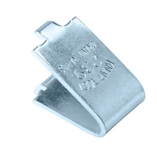 Knape & Vogt Adjustable Steel Pilaster Shelf Support Clip 23 Gauge, Bright Zinc