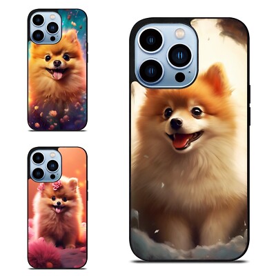 For iPhone 10 11 12 13 14 15 Pro Max TPU Phone Case fantasy pomeranian