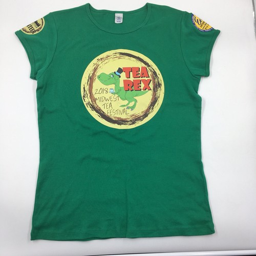 2018 Midwest Tea Festival TEA REX grün Damen XXL T-Shirt T-Rex kurzarm - Bild 2 von 6