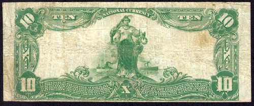 🇺🇸 SC 1902 $10 ♚♚GREENVILLE, SOUTH CAROLINA♚♚ THE FIRST NB, HARD TO FIND! - Picture 3 of 3