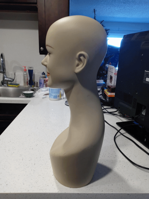 Female Mannequin Bust Head 1950's 1960's Vintage 20