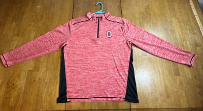 Ohio State Authentic Apparel Buckeyes Dri Fit Lightweight 1/4 Zip Athletic