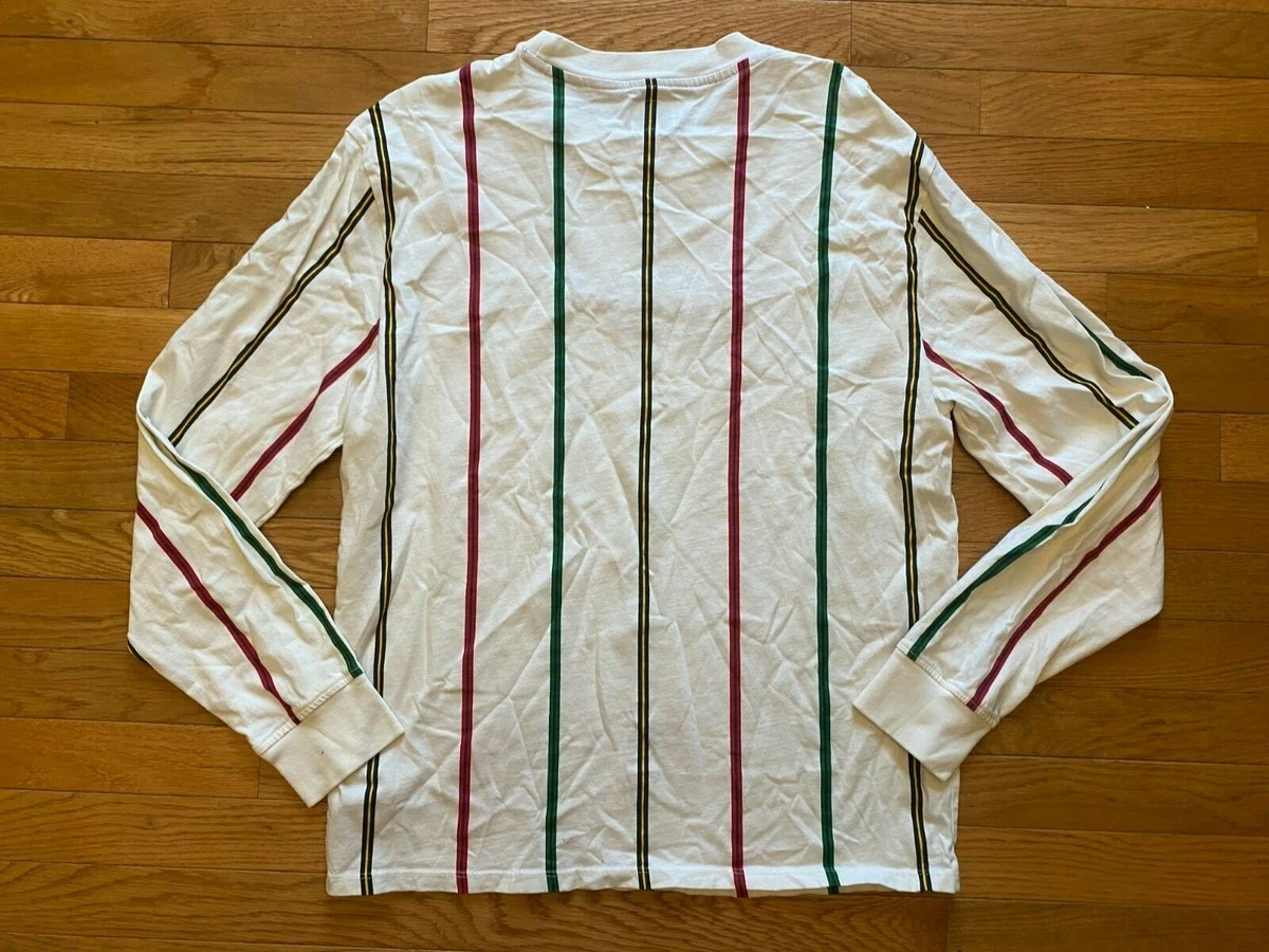 guess los angeles vertical striped shirt