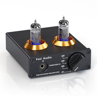 Fosi Audio BOX-X2 Phono Preamp for Turntable MM Phonograph Stereo Preamplifier