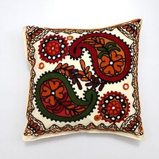 Suzani Handmade Embroidered Home Decor Ethnic Pillow Shams Couch Cushion Cover x