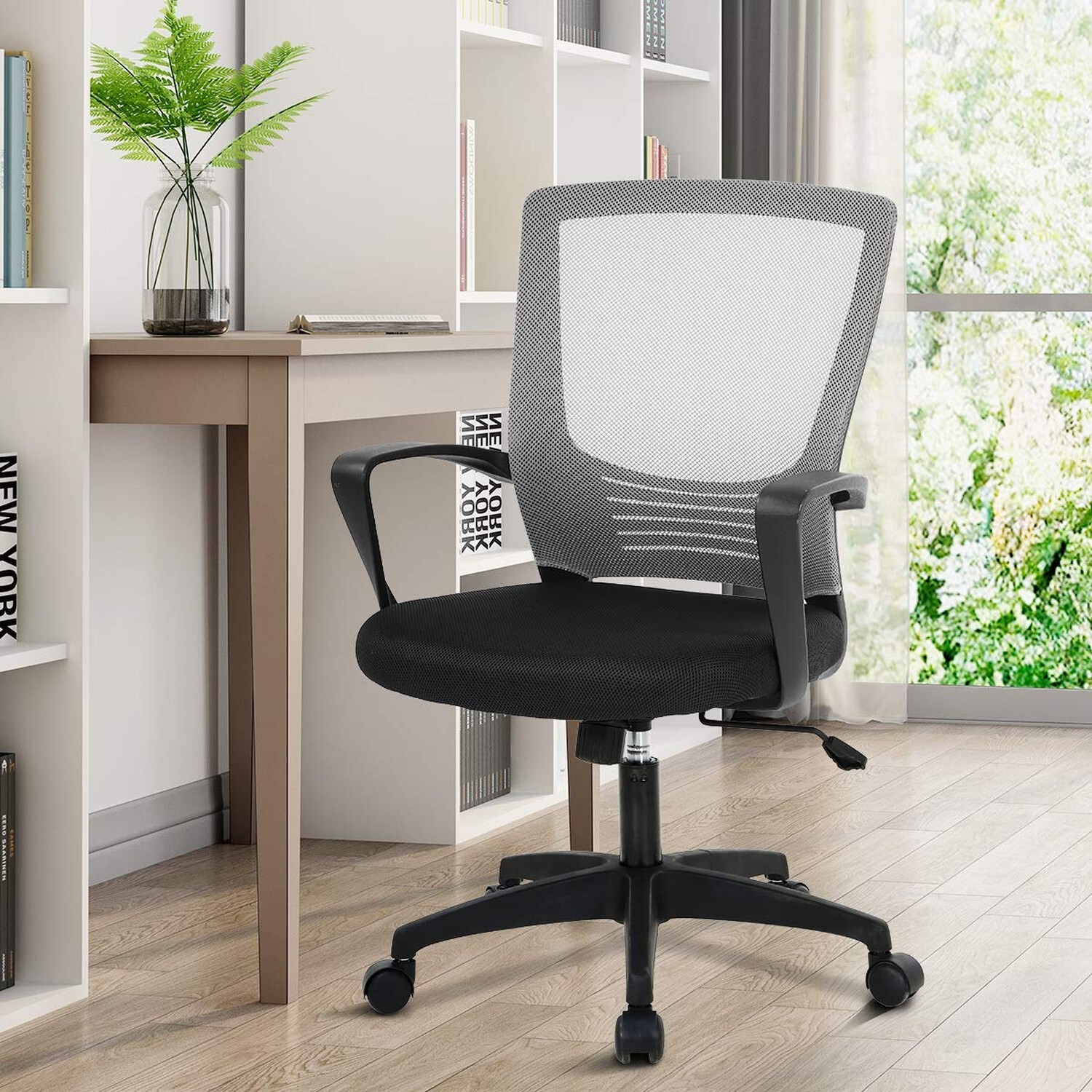 Office Chair Ergonomic Computer Chair Home Desk Chairs Task Chair with Lumbar...