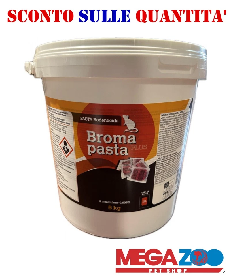 VEBY VELENO TOPI RATTI 5KG VEBI esca velenosa BROMA PASTA PLUS murin pasta forte