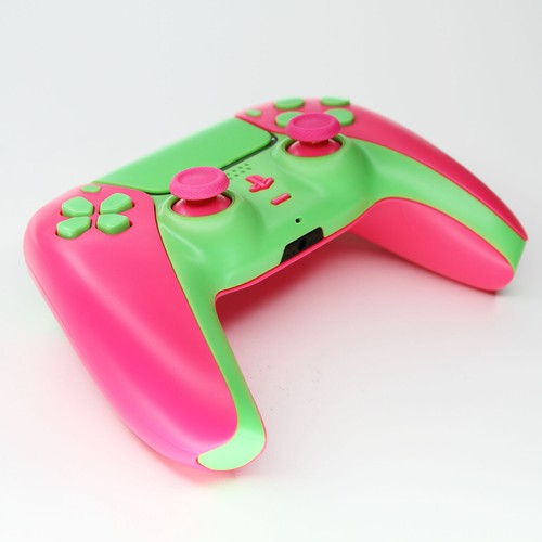 Guavatron Killscreen x Sony DualSense PS5 Custom Controller Pink Green Clicky - Picture 6 of 7