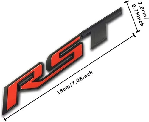 Red Rst Emblem RST Emblem Badge for 2019-24 Silverado, 19-20 Tahoe Suburban 84319995 ...
