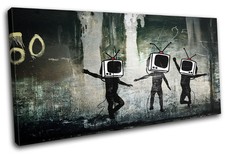 Graffiti Pop Banksy Street SINGLE TOILE murale ART Photo Print