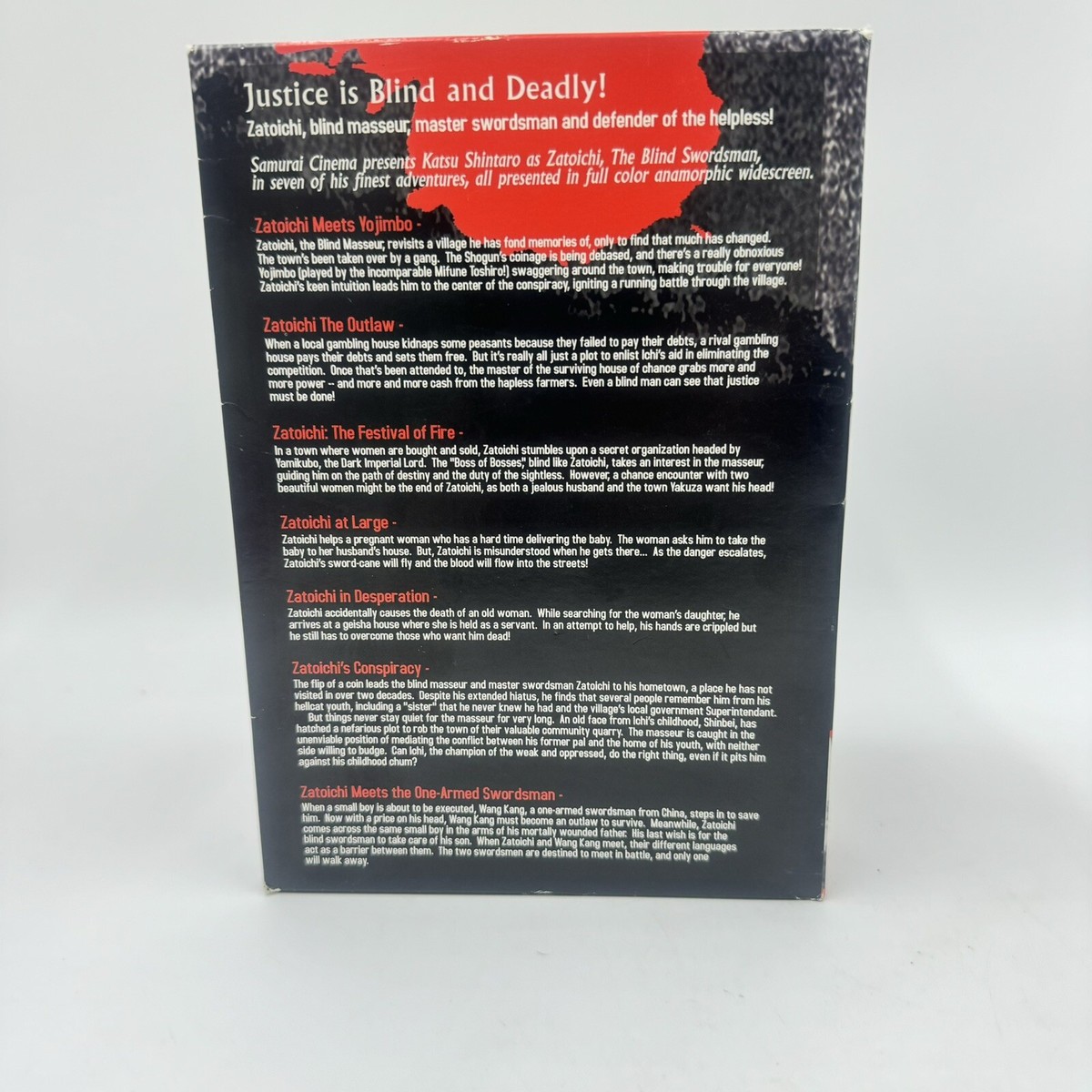 Zatoichi - The Blind Swordsman Box Set (DVD, 2005, 7-Disc