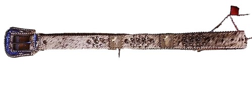 Montana West Womens 36 Western Belt & Buckle Studded Leather  display picture 1