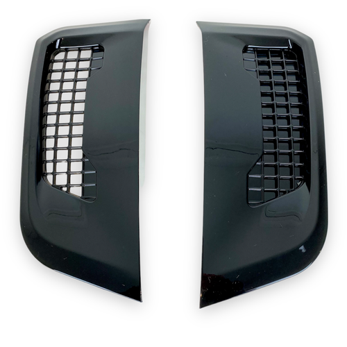 Rejillas de ventilación laterales Land Rover Defender negras brillantes 90 110 130 2020 en adelante - Imagen 2 de 14
