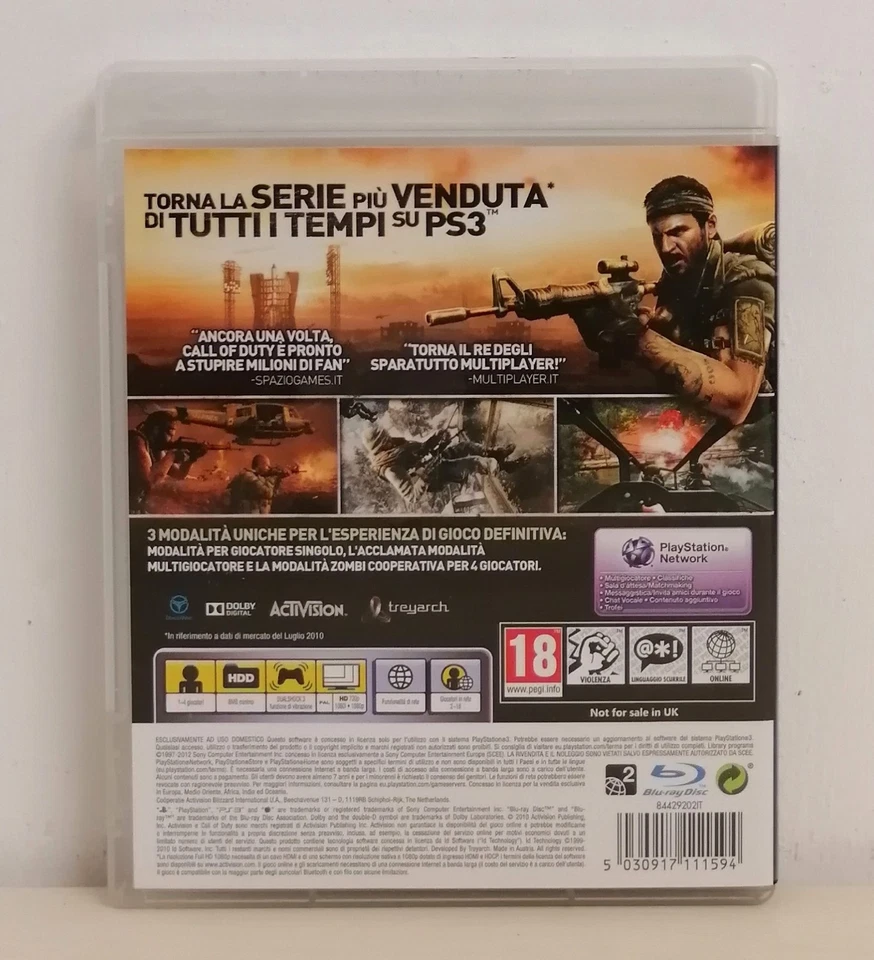 Call Of Duty Black Ops-PlayStation 3 Ps3 Completo, foto 2 di 3