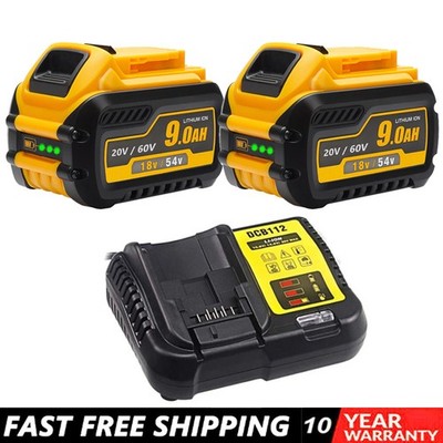 12.0Ah DCB609-2 For DEWALT DCB615 20V/60V MAX FLEXVOLT Li-Ion Battery DCB606-2