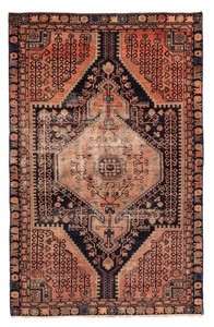 Traditional Vintage Hand-Knotted Area Rug 4'6" x 7'0" Oriental Wool Carpet