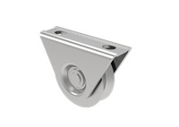 Schiebetorrolle 80 Mm V-Rille Mit Anschraubplatte Torrolle V-Nut Laufrolle Zn Ro