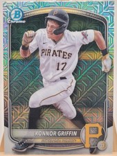 2025 Bowman Chrome Konnor Griffin Mega Box Mojo Refractor Pirates Rookie BCP-86