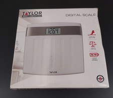NEW Taylor Silver LCD Digital High Capacity Scale Up To 350lb Capacity Backlight