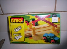 BRIO 33359 Wooden Railway Level Crossing Barriers Sweden AGE 3 NIB