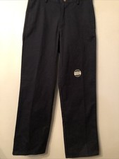 Nautica Boy's sz 18 Reg.Navy School Uniform Pants 29 Waist Double Knee