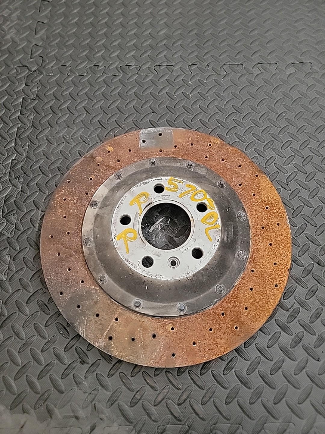 2017 570 MCLAREN GT REAR LEFT BRAKE ROTOR OEM 