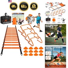 Agility Ladder, Agility Speed Training Equipment Set, 20ft Speed Ladder, 12 S...